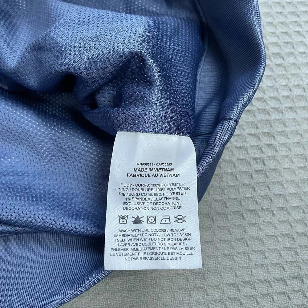 Nike Shield Victory Golf Pullover Medium Mens Standard Fit Blue Color Block